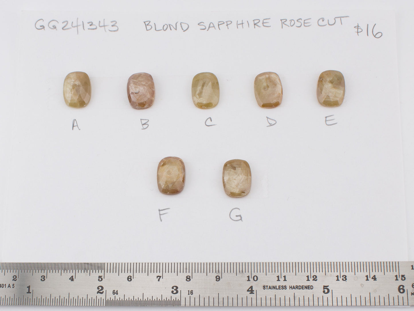 Blond Sapphire Rose Cut