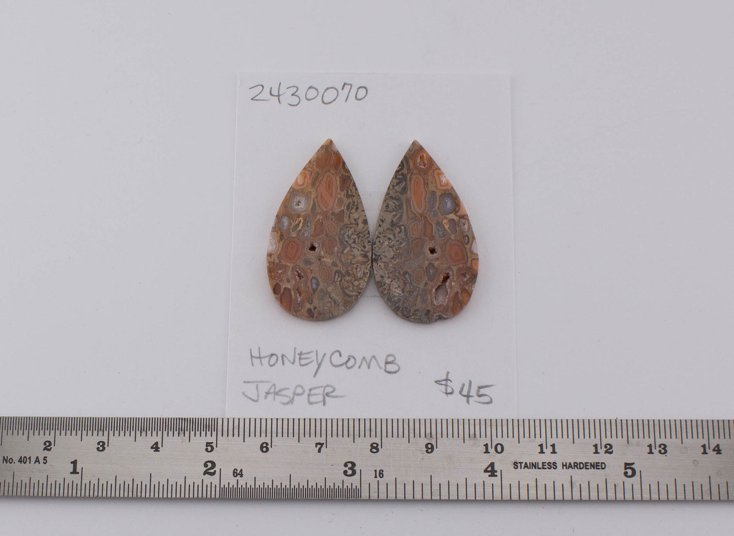 Honeycomb Jasper Pair