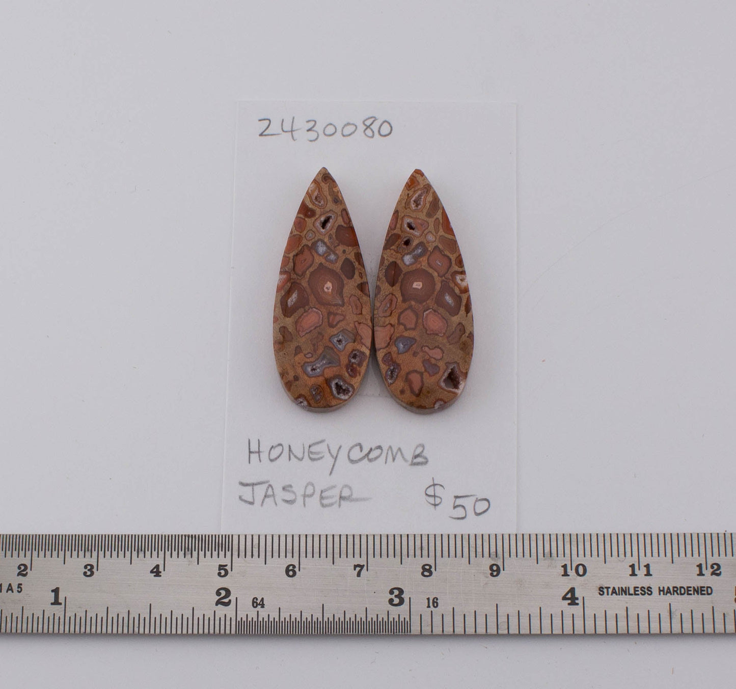 Honeycomb Jasper Pair