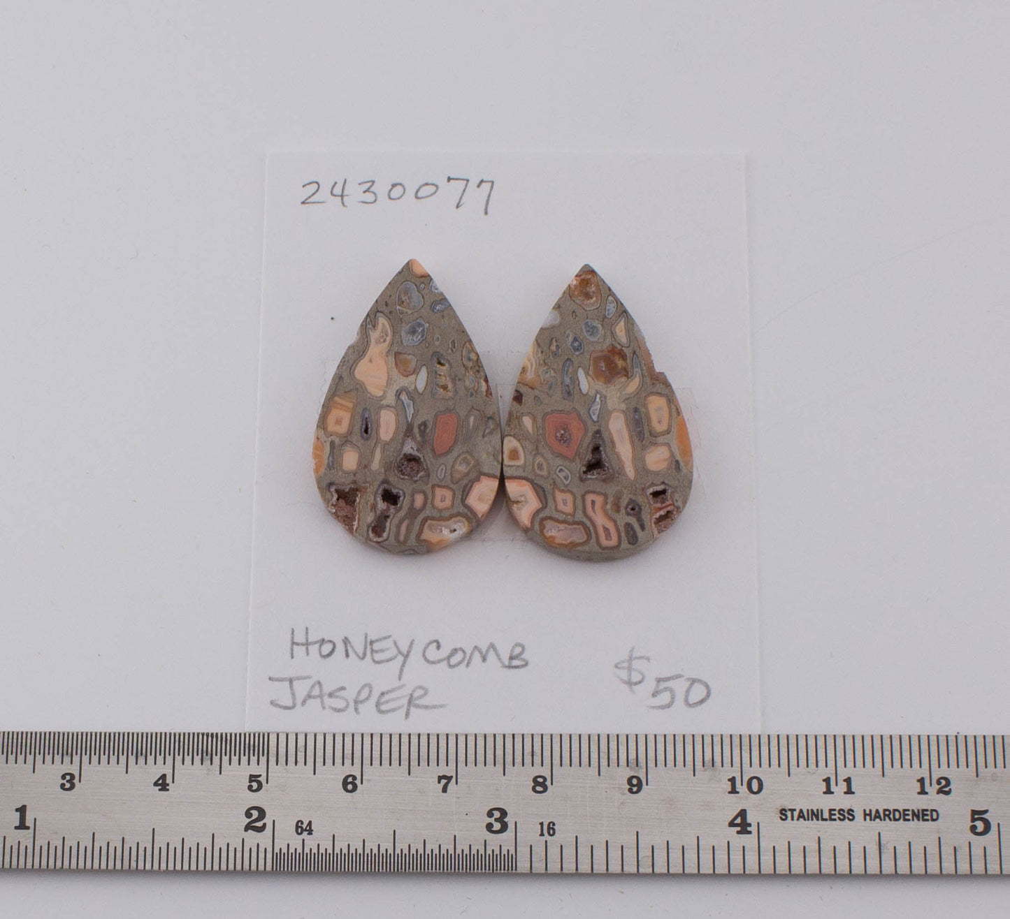 Honeycomb Jasper Pair