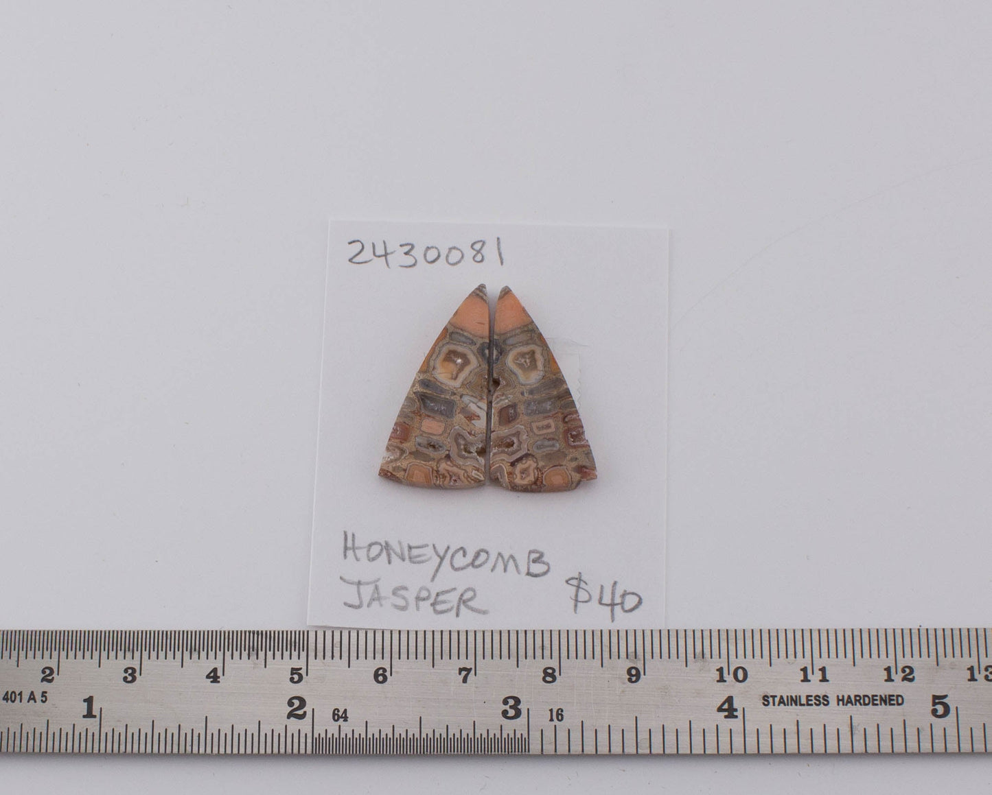 Honeycomb Jasper Pair