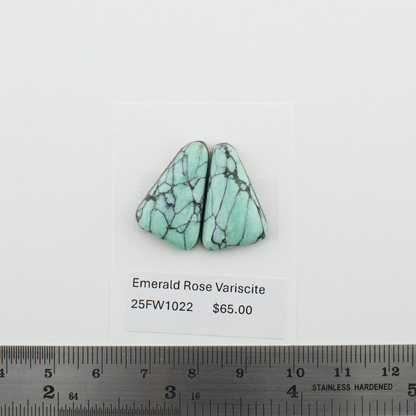 Emerald Rose Variscite Pairs