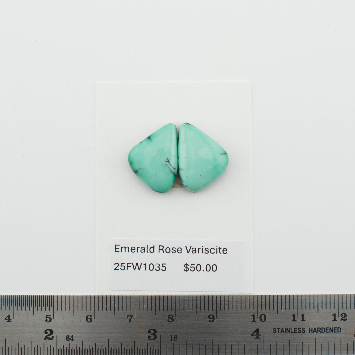 Emerald Rose Variscite Pairs