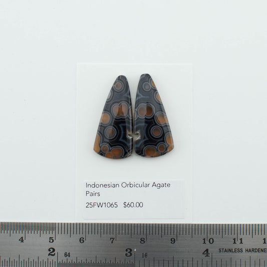 Indonesian Orbicular Agate Pairs