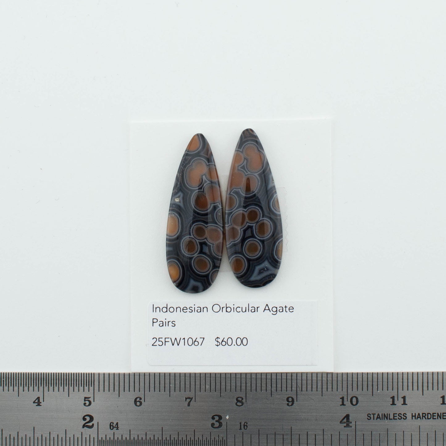 Indonesian Orbicular Agate Pairs