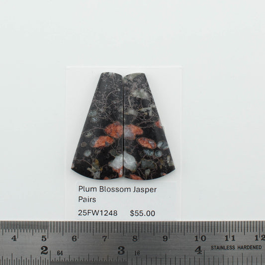 Plum Blossom Jasper Pairs