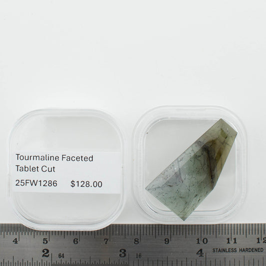 Tourmaline Faceted Tablet Cut