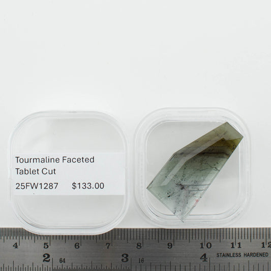 Tourmaline Faceted Tablet Cut