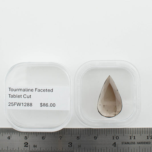 Tourmaline Faceted Tablet Cut