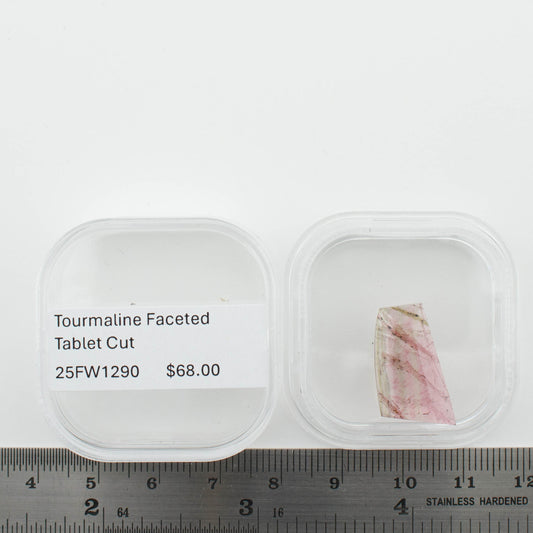 Tourmaline Faceted Tablet Cut