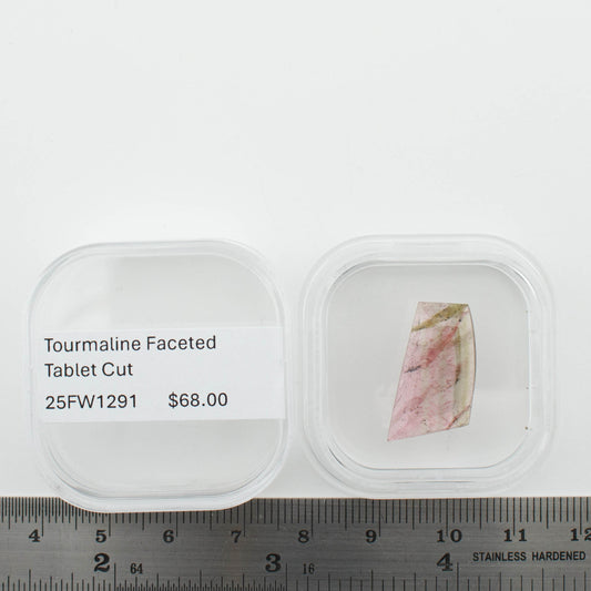 Tourmaline Faceted Tablet Cut