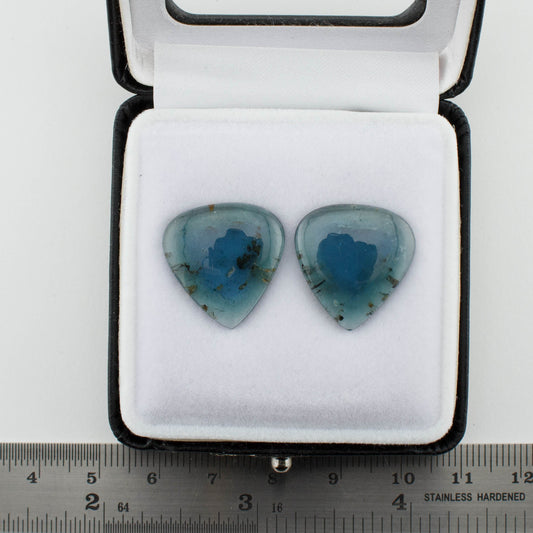 Indicolite Tourmaline Pair