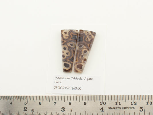 Indonesian Orbicular Agate Pairs