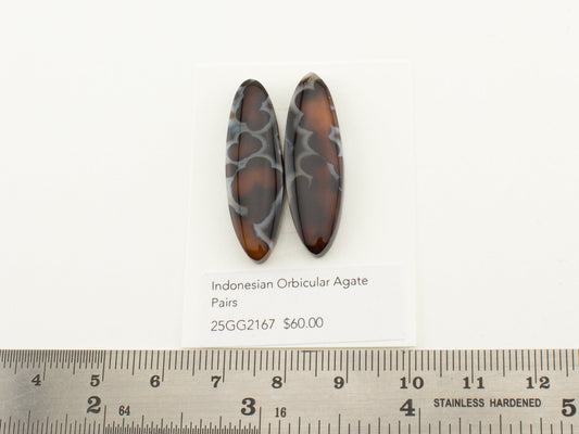 Indonesian Orbicular Agate Pairs