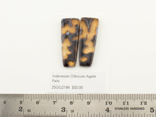 Indonesian Orbicular Agate Pairs