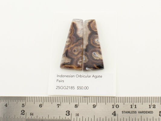 Indonesian Orbicular Agate Pairs