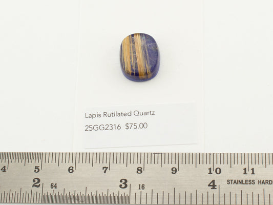 Lapis Rutilated Quartz