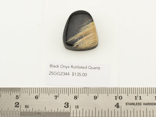 Black Onyx Rutilated Quartz