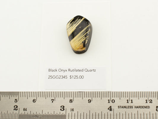 Black Onyx Rutilated Quartz