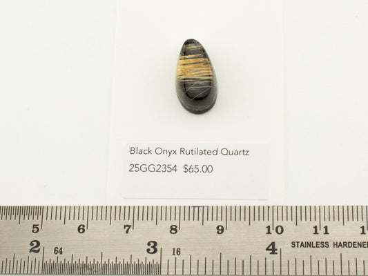 Black Onyx Rutilated Quartz