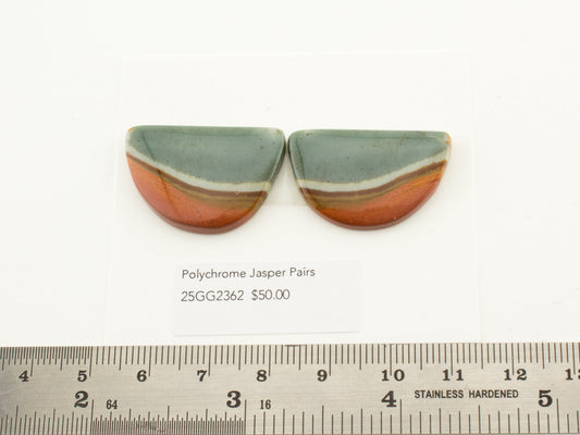 Polychrome Jasper Pairs