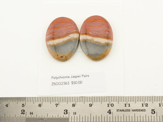 Polychrome Jasper Pairs