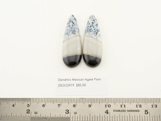 Dendritic Mexican Agate Pairs