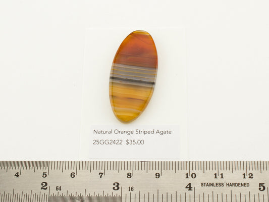 Natural Orange Striped Agate