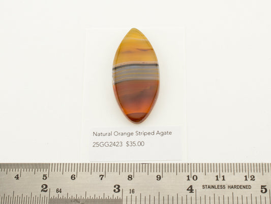 Natural Orange Striped Agate