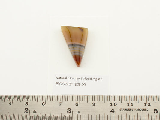 Natural Orange Striped Agate