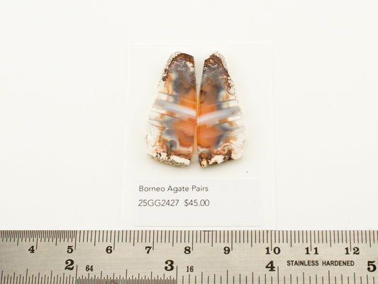 Borneo Agate Pairs