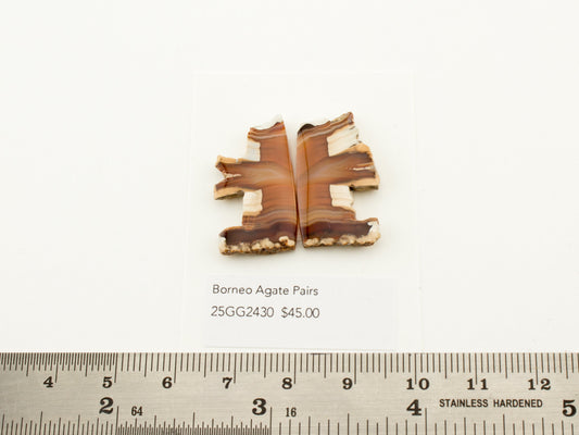 Borneo Agate Pairs