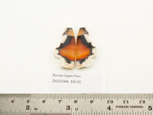 Borneo Agate Pairs