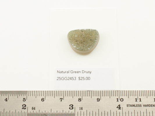 Natural Green Drusy