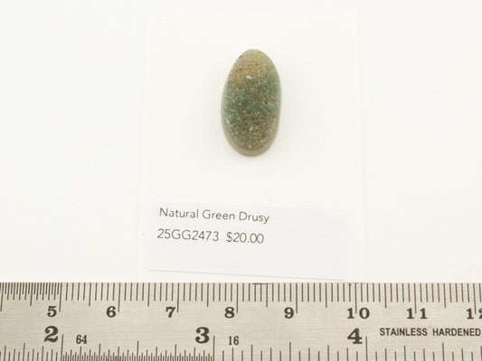 Natural Green Drusy
