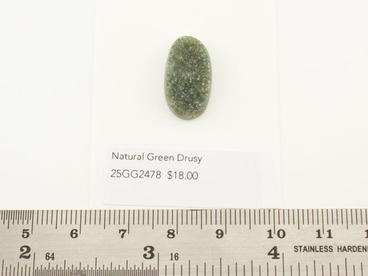 Natural Green Drusy