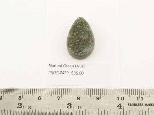 Natural Green Drusy