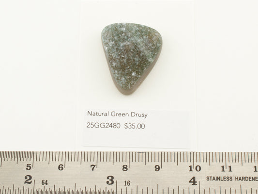 Natural Green Drusy