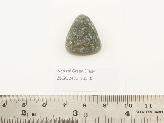 Natural Green Drusy