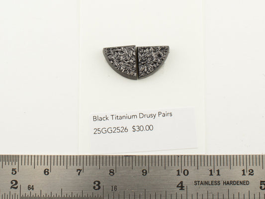 Black Titanium Drusy Pairs