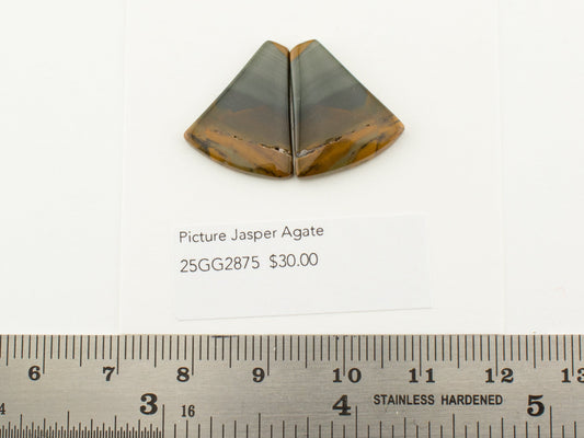 Picture Jasper Agate Pairs