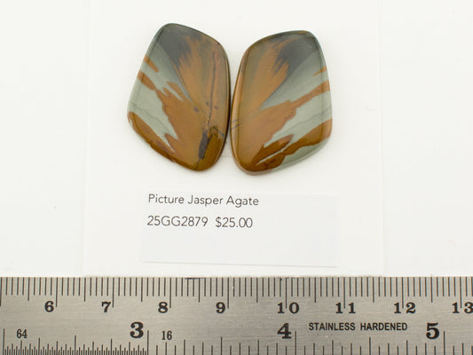 Picture Jasper Agate Pairs