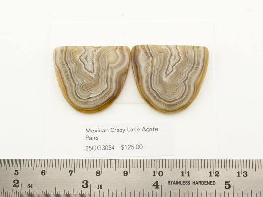Mexican Crazy Lace Agate Pairs