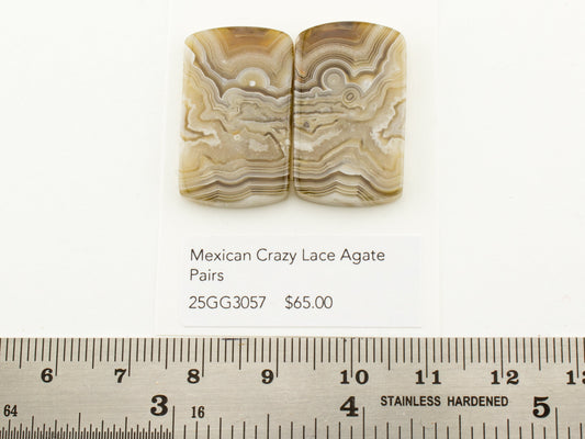 Mexican Crazy Lace Agate Pairs