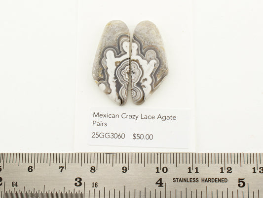 Mexican Crazy Lace Agate Pairs