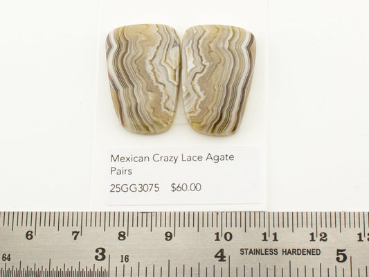 Mexican Crazy Lace Agate Pairs