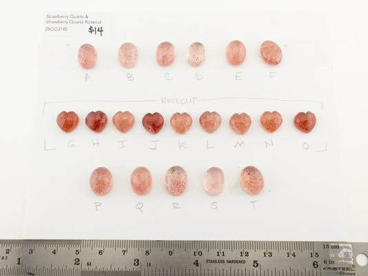 Strawberry Quartz Rosecut