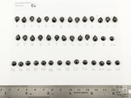 Black Spinel Rosecut