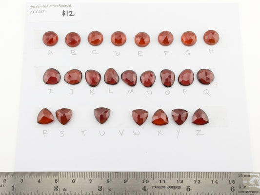 Hessonite Garnet Rosecut