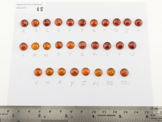 Hessonite Garnet Rosecut